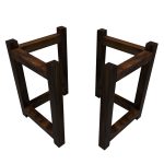 [LB402]V-shaped Solid wood table legs